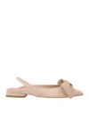 Divine Follie Woman Ballet Flats Blush Size 8 Textile Fibers In Nude