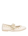 Divine Follie Woman Ballet Flats Off White Size 8 Leather