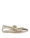 Divine Follie Woman Ballet Flats Platinum Size 8 Leather In Grey