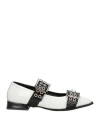 Divine Follie Woman Ballet Flats White Size 8 Leather