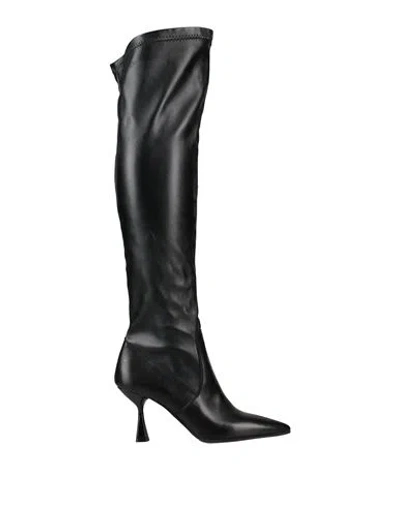 Divine Follie Woman Boot Black Size 8 Leather