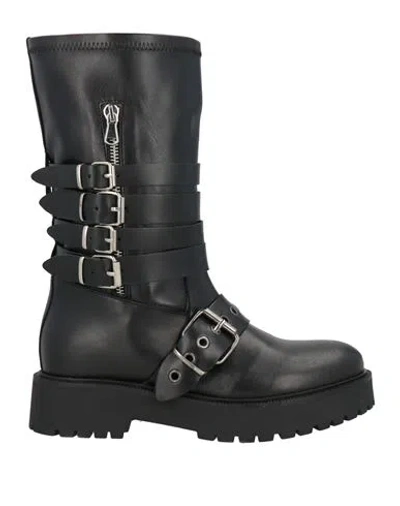 Divine Follie Woman Boot Black Size 8 Calfskin