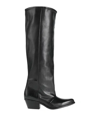 Divine Follie Woman Boot Black Size 8 Calfskin In Brown