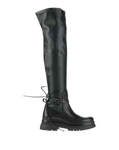 Divine Follie Woman Boot Black Size 8 Leather