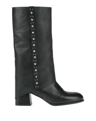 Divine Follie Woman Boot Black Size 8 Leather
