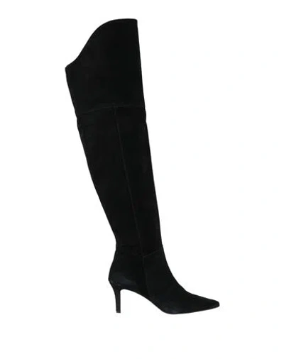 Divine Follie Woman Boot Black Size 8 Leather In Multi