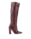 Divine Follie Woman Boot Burgundy Size 8 Leather