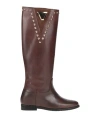 Divine Follie Woman Boot Dark Brown Size 8 Leather