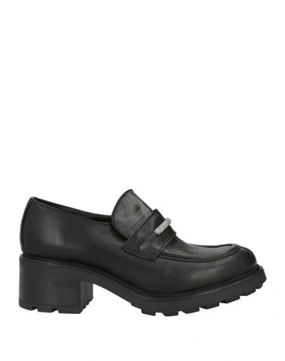 Divine Follie Woman Loafers Black Size 8 Calfskin