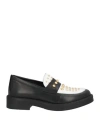 Divine Follie Woman Loafers Black Size 8 Leather