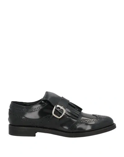 Divine Follie Woman Loafers Black Size 8 Leather