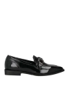Divine Follie Woman Loafers Black Size 8 Leather