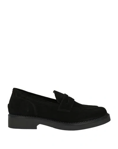 Divine Follie Woman Loafers Black Size 8 Leather