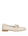 Divine Follie Woman Loafers Ivory Size 8 Leather In White
