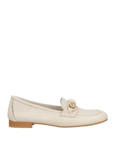 Divine Follie Woman Loafers Ivory Size 8 Leather In White