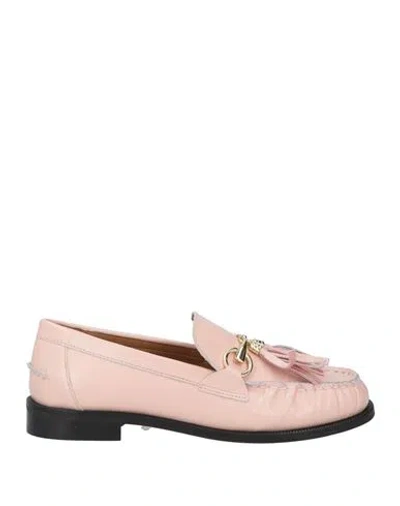 Divine Follie Woman Loafers Light Pink Size 8 Leather