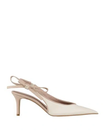 Divine Follie Woman Pumps Beige Size 8 Synthetisches Material In Neutral