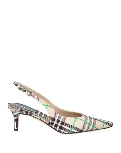 Divine Follie Woman Pumps Beige Size 8 Textile Fibers
