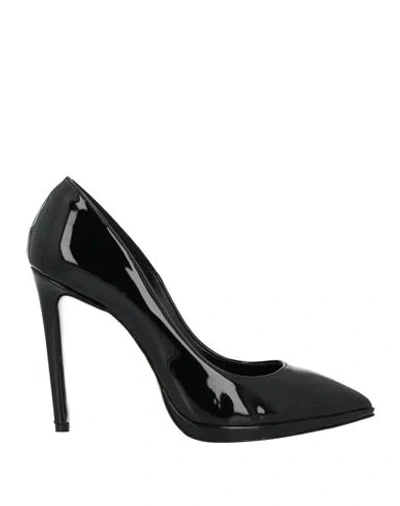 Divine Follie Woman Pumps Black Size 11 Textile Fibers