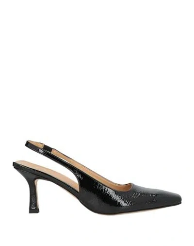 Divine Follie Woman Pumps Black Size 11 Textile Fibers
