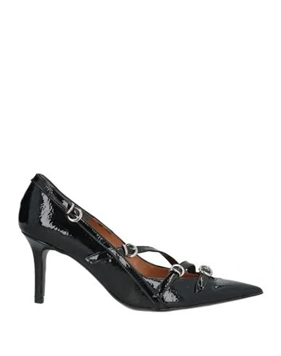 Divine Follie Woman Pumps Black Size 6 Textile Fibers