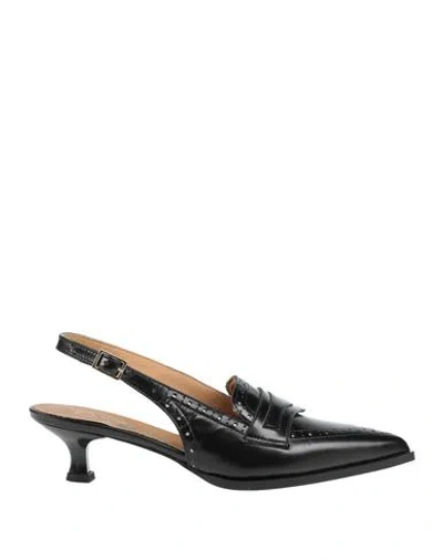 Divine Follie Woman Pumps Black Size 8 Leather