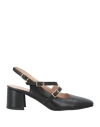 Divine Follie Woman Pumps Black Size 8 Synthetisches Material In Black