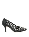 Divine Follie Woman Pumps Black Size 8 Synthetisches Material In Black
