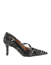 Divine Follie Woman Pumps Black Size 8 Textile Fibers