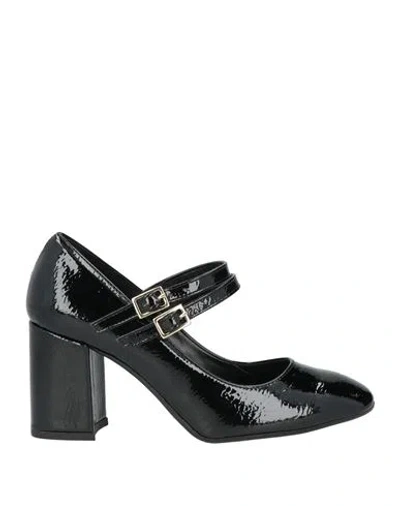 Divine Follie Woman Pumps Black Size 8 Textile Fibers