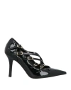 Divine Follie Woman Pumps Black Size 8 Textile Fibers