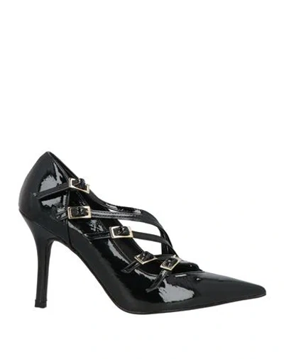 Divine Follie Woman Pumps Black Size 8 Textile Fibers