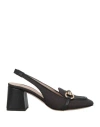 Divine Follie Woman Pumps Black Size 8 Textile Fibers In Black