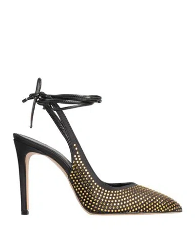 Divine Follie Woman Pumps Black Size 11 Textile Fibers