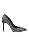 Divine Follie Woman Pumps Black Size 11 Textile Fibers