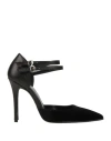 Divine Follie Woman Pumps Black Size 11 Textile Fibers In Black