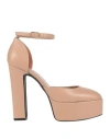 Divine Follie Woman Pumps Blush Size 10 Soft Leather In Pink