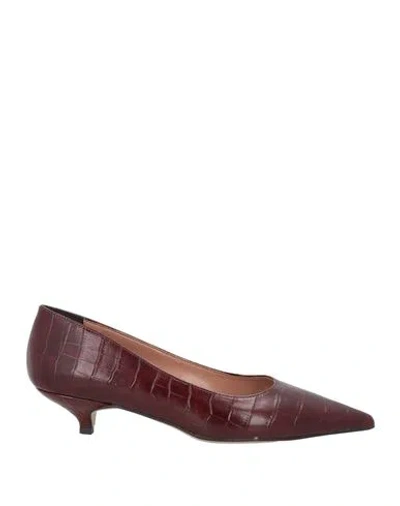 Divine Follie Woman Pumps Burgundy Size 8 Synthetic Material