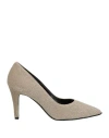 Divine Follie Woman Pumps Platinum Size 11 Textile Fibers In Grey