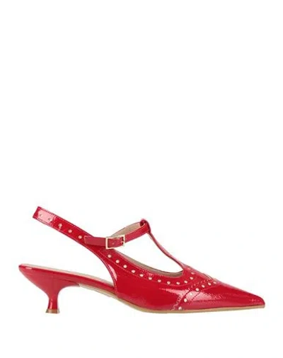 Divine Follie Woman Pumps Red Size 8 Synthetisches Material
