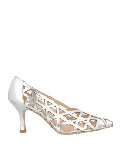 Divine Follie Woman Pumps Silver Size 8 Textile Fibers