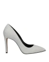 Divine Follie Woman Pumps Silver Size 11 Textile Fibers In Silver
