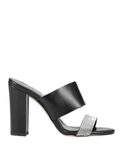 Divine Follie Sandals In Black