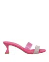Divine Follie Sandals In Pink