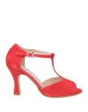 Divine Follie Woman Sandals Red Size 8 Leather
