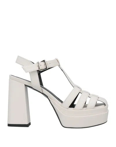 Divine Follie Sandals In White