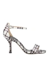 Divine Follie Woman Sandals White Size 8 Textile Fibers