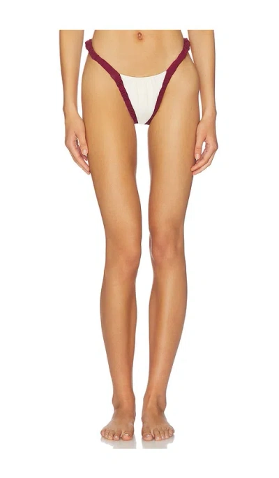 Divino Seas Ada Bikini Bottom In White