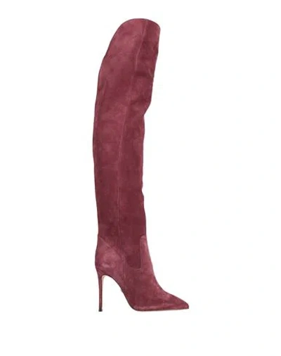 Divino Woman Boot Burgundy Size 8 Leather In Red