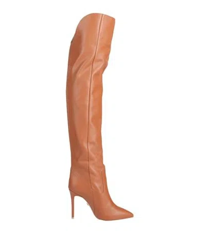 Divino Woman Boot Tan Size 8 Leather In Brown